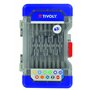 Tivoly - Coffret 43 Pièces Embouts de Vissage Longs - Empreintes pour la Plupart des Vis - Embouts Visseuse Long avec Coffret Ra