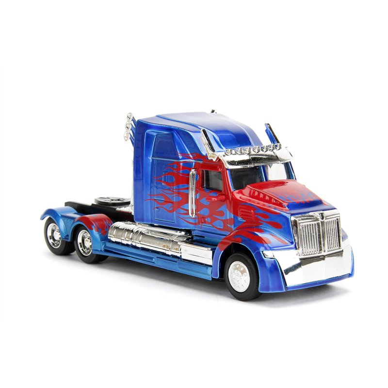 Image secondaire de Jada Toys Transformers T5 Optimus Prime Western Star 5700 Ex Phantom Jouet Voiture en Die-cast Échelle 1/32 Bleu/Rouge