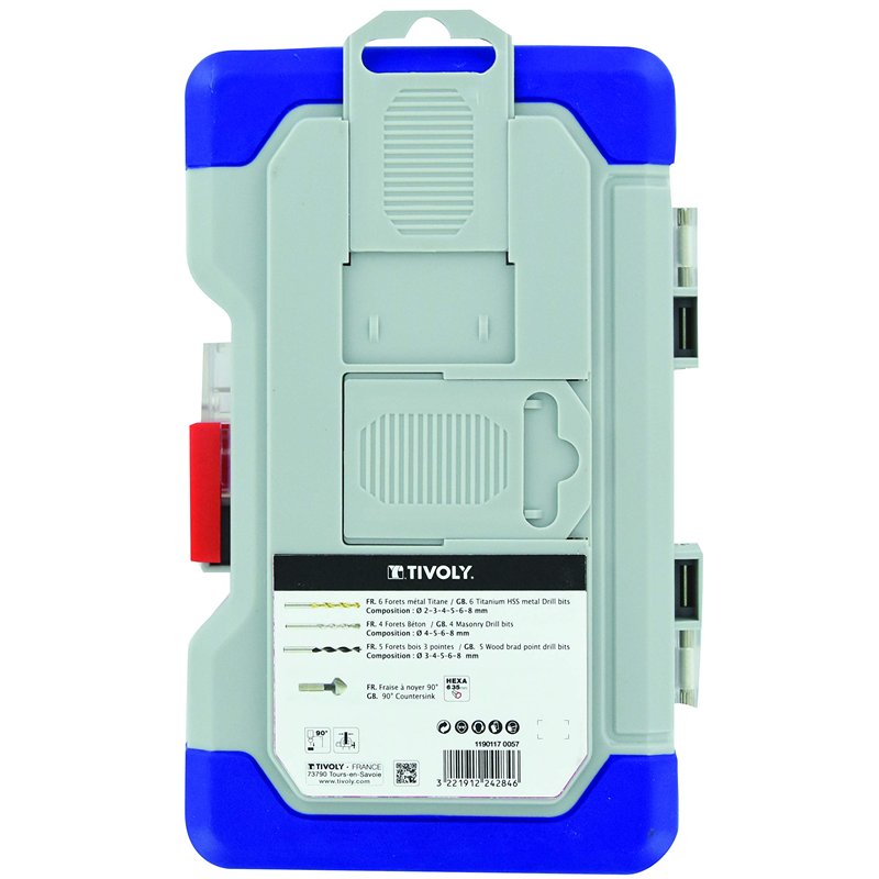 Image secondaire de TIVOLY 11901170057 Mallette 16pcs Ranger T16 Mixte Perçage Métal, béton, Bois