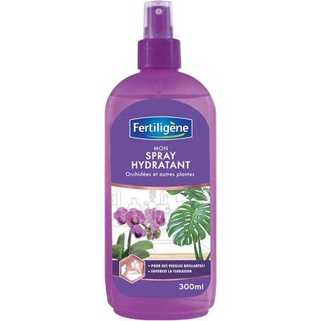 Fertiligène FHYD3 Spray Hydratant Orchidées et Toutes Plantes 300 ml - Actions 3 en 1 - Fabriqué en France