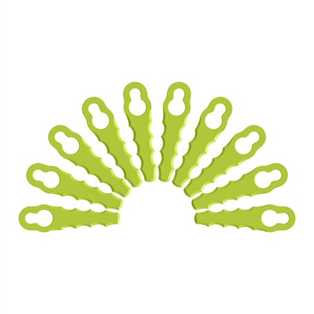 RYOBI Lot 10 lames de rechange pour têtes double lames dentelées RAC158