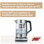 SEVERIN Bouilloire Eau & Thé en Verre Programmable, 1,7L, 3 000W, Levée Automatique du Filtre, Minuterie, Affichage LED, WK 3422
