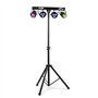 SKYTEC Pack Disco DJ - Enceinte 500W, Jeux de Lumière sur Barre en T Contrôle par Télécommande, Amplificateur 2X 250W, Machine à