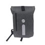 yeep.me B.140 Sac à Dos 100% étanche Gris chiné 500 Deniers avec Bande réfléchissante + Pochette Ordinateur 15'' Amovible Inclus