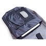yeep.me B.140 Sac à Dos 100% étanche Gris chiné 500 Deniers avec Bande réfléchissante + Pochette Ordinateur 15'' Amovible Inclus