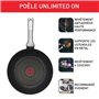 Tefal Unlimited On Poêle 24 cm, Induction, Revêtement antiadhésif résistant, Fonction Thermo-Signal, Fabriqué en France G25904AZ