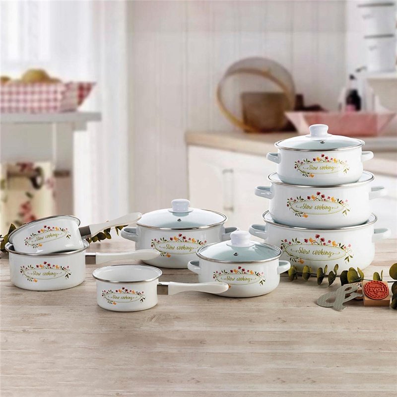 Image secondaire de Quid Memory Casserole en acier émaillé 24 cm - 570 cl Blanc