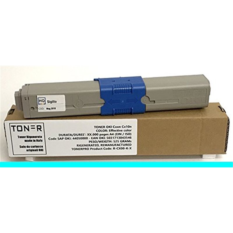 Toner OKI C332dn MC363dn - Cyan - 3000 pages - Code OKI 46508711 - EAN 5031713067344 - Régénéré Made in Italy