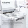 Arebos Machine à glaçons | Ice Cube Maker | 12 kg / 24 h | 10-15 minutes de production | 2 tailles de glaçons | Réservoir d'eau 