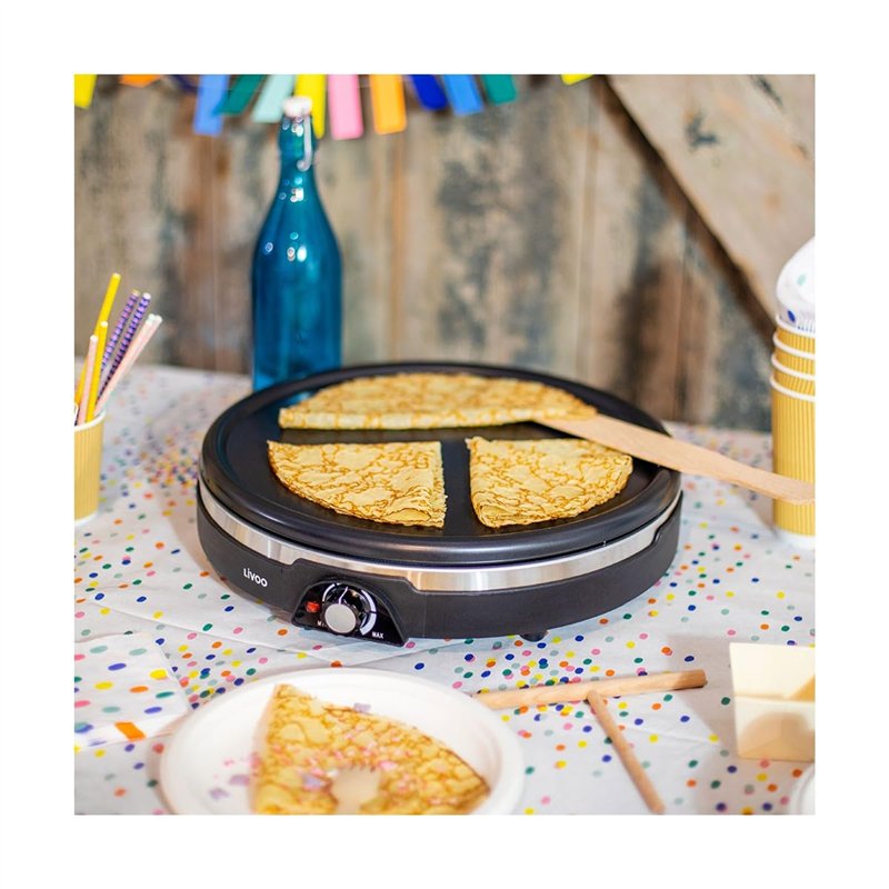 Image secondaire de Livoo – Crêpière XXL DOC239 - Ø 38 cm, 1350W, plaque amovible, antiadhésif