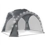 IDMarket - Tente dôme Gris Anthracite 3,5 M avec LED