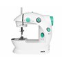 Jocca Machine a Coudre Portable avec Kit de 48 Accessoires Double Point 18 x 20 x 13 cm Blanc