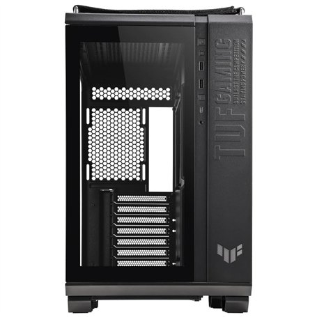 ASUS TUF Gaming GT502 Horizon TG ARGB Black, châssis Double Chambre avec Design panoramique et Panneau en Verre, 4 Ventilateurs 