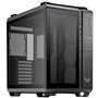 ASUS TUF Gaming GT502 Horizon TG ARGB Black, châssis Double Chambre avec Design panoramique et Panneau en Verre, 4 Ventilateurs 