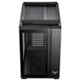 ASUS TUF Gaming GT502 Horizon TG ARGB Black, châssis Double Chambre avec Design panoramique et Panneau en Verre, 4 Ventilateurs 