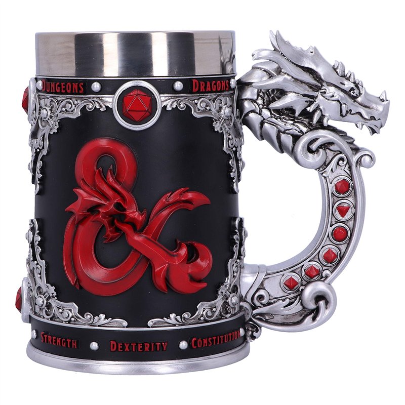 Nemesis Now D20 D20 Don et Dragons Fantasy Role Play Chope Noir 15,5 cm