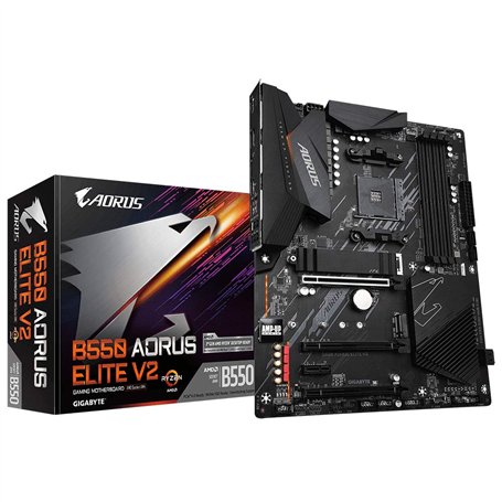 GIGABYTE B550 AORUS ELITE V2 Carte mère - Processeurs AMD Ryzen 5000, VRM 12+2 phases, jusqu'à 4733 MHz DDR4, 1xPCIe 4.0 + 1xPCI