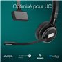 Casque DECT EPOS SDW 30 HS - Qualité Sonore Supérieure, Communication sans Fil de Bureau, Technologie DECT Sécurisée, Connectivi