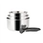 Sitram 713511 SITRAM-713511-Lot 3 casseroles 16+18+20cm Sitramovible Arpège en INOX, poignée Amovible-Tous Feux Dont Induction, 