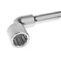 RHINO - Clés tubulaires et à Pipe, Clé à Pipe débouchée 15 mm - Diamètre 15 mm - Empreinte 6/12 pans - Fabriqué en Acier (Chrome