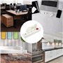 Velamp MULTIP-FR-USB3 3 2P + T et 2 Sorties USB. avec Interrupteur. Multiprise pour Le Bureau ou la Maison. Certifiée NF, Blanc