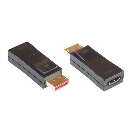 Good Connections Adaptateur DisplayPort 1.4 vers HDMI 2.0-4 K/UHD @ 60 Hz - Connecteur DP mâle vers HDMI Femelle - Connecteurs p