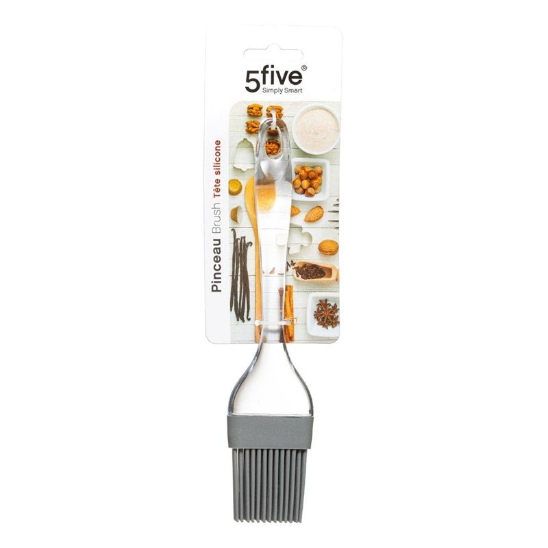 Image secondaire de 5five - pinceau en silicone transparent et gris
