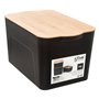 5five Simply Smart Boîte de rangement en plastique avec couvercle en bambou 24 l
