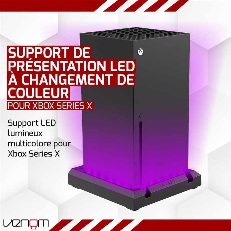 Image secondaire de Venom Support de console lumineux à DEL multicolore (Xbox Series X) (Xbox Series X)