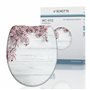 SCHÜTTE Flowers&Wood 82197, Abattant WC en Duroplast avec système d'abaissement Automatique, Compatible avec la majorité des cuv