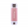 Transcend SSD Portable ESD310P 1TO, 10 Gbit/s, Type-A/Type-C Compatible avec PS4/PS5 – TS1TESD310P