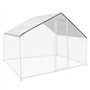 IDMarket - Bâche Waterproof Blanche 3,4x2 M 150 GR pour enclos poulaillers