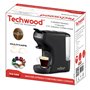 Techwood Cafetières Expresso TCA-196N Multi-Capsules, Noir