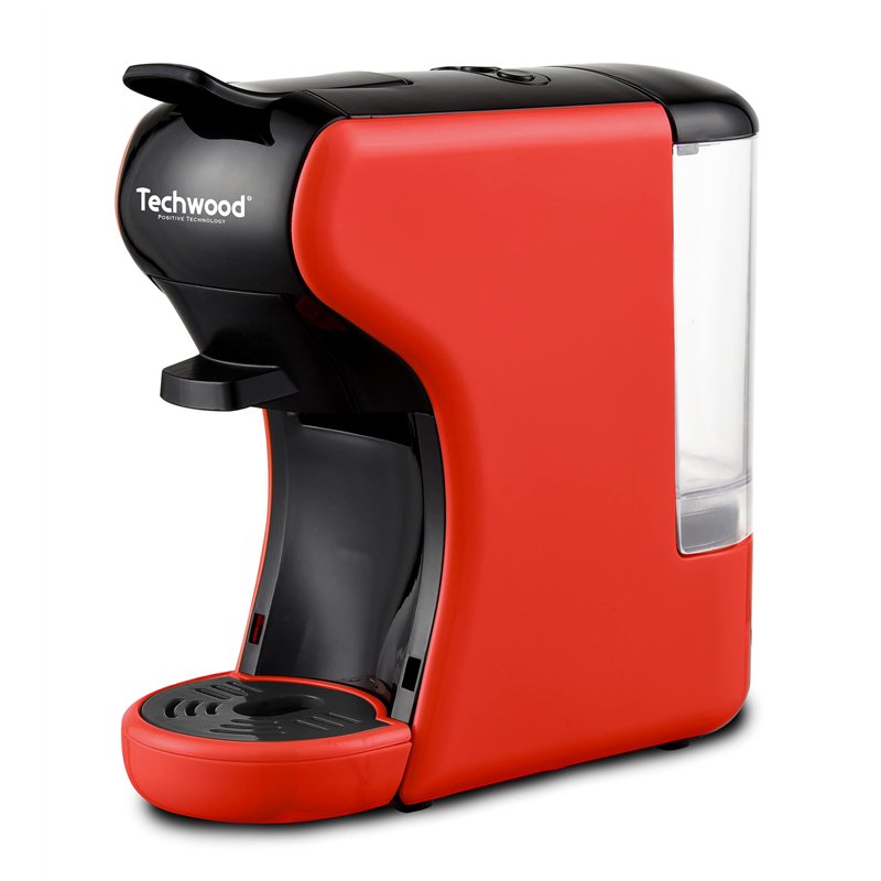 Techwood Cafetières Expresso TCA-195N Multi-Capsules, Rouge