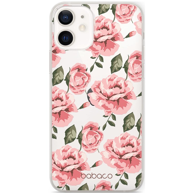 BABACO ERT Group Coque de téléphone Portable pour Apple Iphone 12 Mini Original et sous Licence Officielle Motif Flowers 013 Par