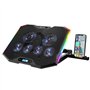 EMPIRE GAMING - Guardian S-C100 Refroidisseur PC Ordinateur Portable RGB Gamer - 6 Ventilateurs - Contrôleur LCD - 5 Hauteurs Ré