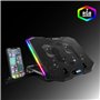 EMPIRE GAMING - Guardian S-C100 Refroidisseur PC Ordinateur Portable RGB Gamer - 6 Ventilateurs - Contrôleur LCD - 5 Hauteurs Ré