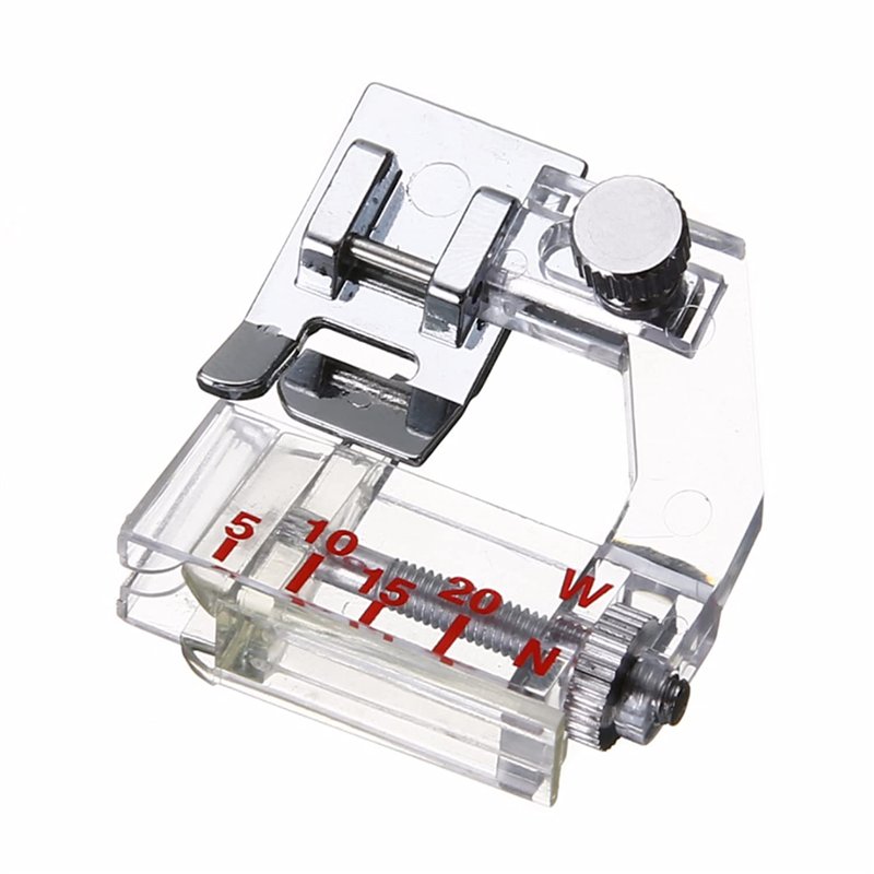Pied de presse à ruban réglable de 5 mm à 20 mm - Pour tous les modèles Singer, Brother, Babylock, Euro-Pro, Janome, Kenmore, Wh