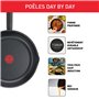 Tefal Lot 3 poêles 20/24/28 cm, Non induction, Revêtement antiadhésif sûr, Sans PFOA, Forme profonde, Bec verseur, Fonction Ther