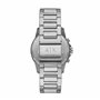 Armani Exchange Montre pour homme , mouvement chronographe, boîtier en acier inoxydable de 44 mm avec bracelet en acier inoxydab