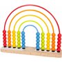 Small Foot Cercle de motricité Arc-en-Ciel, avec 50 Perles en Bois colorées, 12 Mois et Plus, réf. 11965