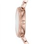Emporio Armani Montre pour femmes, mouvement à deux aiguilles, boîtier en acier inoxydable or rose de 30 mm avec bracelet en aci