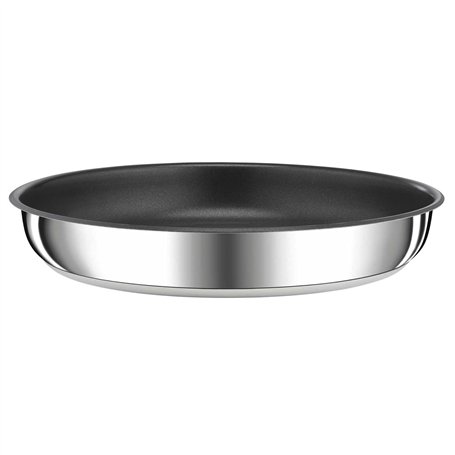 Tefal Ingenio Preference Poêle 22 cm, Empilable, Acier inoxydable, Revêtement antiadhésif, Induction, Polyvalence, Gain de place