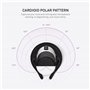 NZXT Capsule - AP-WUMIC-W1 - Microphone de streaming USB - Audio de haute qualité - Diagramme polaire cardioïde unidirectionnel