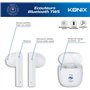Konix FFF Écouteurs sans Fil 2ème génération pour Smartphones et tablettes - Bluetooth 5.1 - Autonomie 5 h - Batterie 300 mAh - 