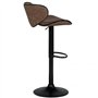 IDMarket - Lot de 2 tabourets de Bar Sam Marron Vintage