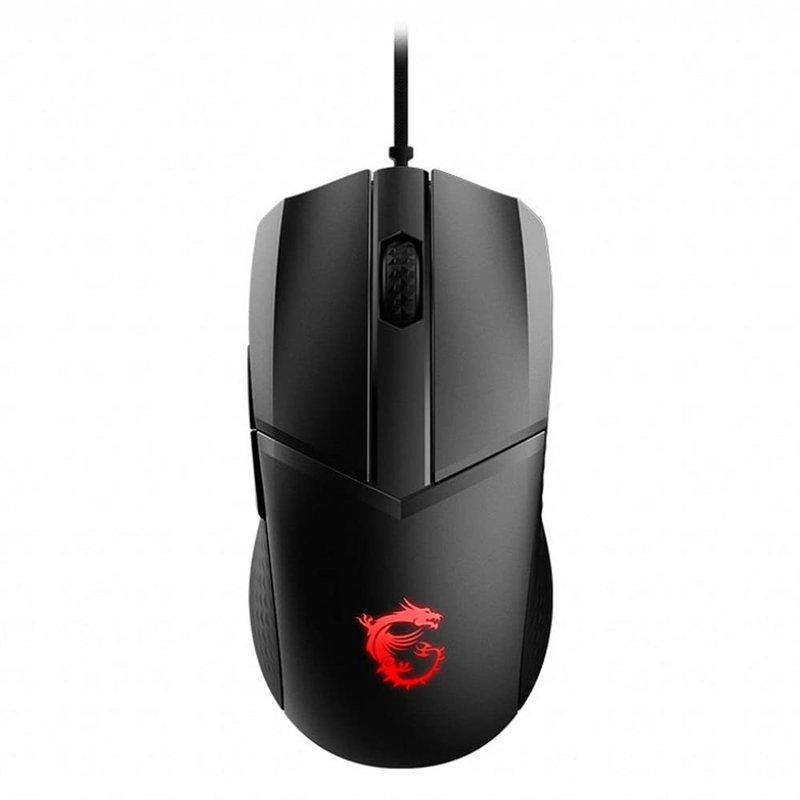 MSI CLUTCH GM41 LIGHTWEIGHT V2 Souris Gaming - Capteur Optique 16000 DPI, Symétrique, Switches OMRON 60M+ Clics, 6 Boutons, Câbl