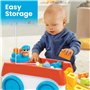 Mega Bloks Coffret de construction Wagon Tourni-Blocs avec 1 wagon tournant, 19 blocs de construction géants et 1 figurine, Joue