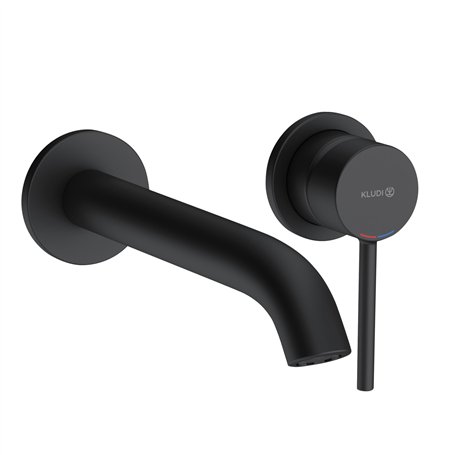 KLUDI Bozz-382453976 Bozz 382453976 Robinet de lavabo à Bec Fixe Noir Mat