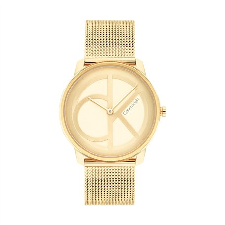 Calvin Klein Montre Analogique à Quartz pour Homme et Femme Collection Iconic Mesh - 35MM avec Bracelet Milanais en Acier Inoxyd